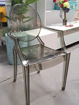 Replica Louis Ghost Clear Grey Acrylic Dining Armchair