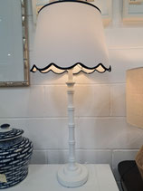 BRAND NEW White & Navy Scallop Lamp - 2 Available