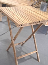 Bamboo Folding Side Table - 3 Available