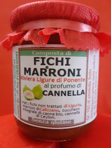 Composta di FICHI della Riviera Ligure di Ponente con MARRONI di Calizzano al profumo di CANNELLA gr. 250