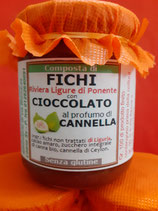 Composta di FICHI della Riviera Ligure di Ponente con CIOCCOLATO al profumo di CANNELLA gr. 250