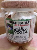 Composta di MELE CARLE di Liguria con TE' BIANCO ALLA VIOLA  gr. 250