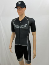 Verge Sport Speed Herren Triathlonanzug kurzarm - schwarz-grau