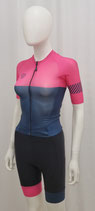 Verge Sport Damen Strike 2.0 Carrera Rad Straßeneinteiler "pink-navyblau " kurzarm