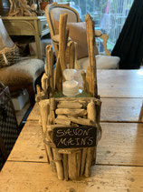 Flacon de savon liquide en bois flotté