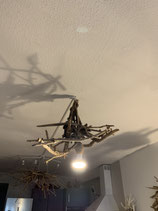 Plafonnier en bois flotté