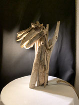 Lampe en bois flotté