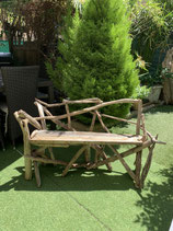 Banquette en bois flotté pour le jardin, la terrasse, la véranda ou le balcon