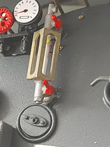 Schutzgestell für Wasserstandsglas, Schauglas Dampflokomotive