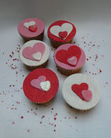Herz-Cupcake für deine Liebsten