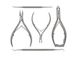 5-teiliges Nagelzangen Maniküre & Pediküre Set - Nagelset - Nagelpflegeset - Nagelzange/Kopfschneider - Eckenzange - Hautzange - Eckenheber - Eckenfeile
