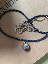 Saphir Kette mit Fischanhänger
