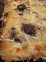 FLAMEKUECHE DE CARNE O VEGETARIANA