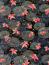 Furoshiki Kingyo rose fond noir