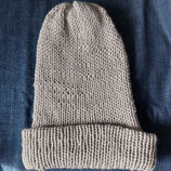 Gebreide heren Muts Beige