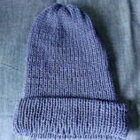 Denim Blauw Gebreide Muts