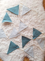 Wimpelkette mint Streifen