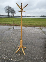 Vintage houten staande kapstok