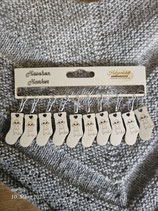 10er Set abnehmbare Maschenmarkierer aus Holz zum Stricken und Häkeln mit Halterung (Erdmännchen))