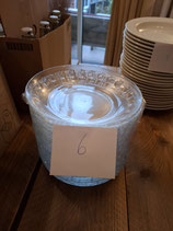6. Salatteller gross Glas 20 Stück