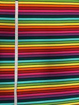 French Terry Stripes Rainbow 95 % Co 5 % Elasthan Breite 145 cm