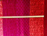 Merino Jacquard - Rapport - rot/orange/pink - Breite 140 cm