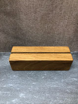 Kartenhalter Holz mit Schlitz