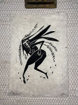 Linoldruck „Tanzwut“