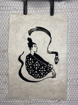 Linoldruck „Kundalini“