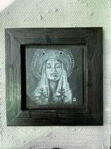 Original Gouache Malerei "Presence“