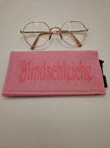 Brillenetui "Blindschleiche" rosa