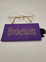 Brillenetui "Blindschleiche"  lila