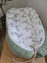 Nestchen vintage Blume /cord salbei