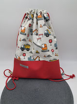 Turnsack Baustelle / Rot