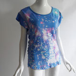 Blaues Shirt SPACE Größe M