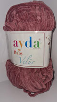 100 g Baby Wolle Velours bunt 235