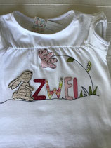 Geburtstagsshirt "Hase mit Blume"