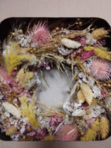 Kranz aus Trockenblumen Variante 3