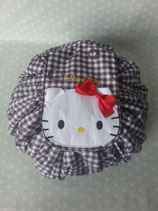 Kosmetiktasche, Beuty Bag, Kulturbeutel, kleine Tasche, Hello Kitty, check