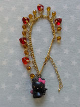 % Armkettchen mit Anhänger, Modeschmuck, Hello Kitty, devil
