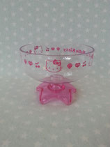 Eisbecher, Eis Schale transparent, Hello Kitty, pink