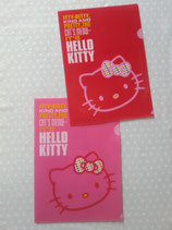 2er Set, Sichthüllen, Schutzhüllen, Prospekt Hülle, Hello Kitty, itty-bitty L