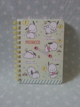 Pochacco, Notizbuch, Spiralblock, Notizheft, Sanrio, smile