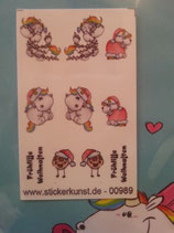 Nageltattoo, Nail Tattoo, Kawaii, Pummel x-mas 1