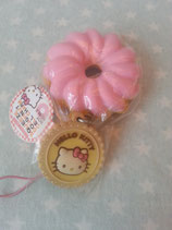 Squishy Anhänger, Schlüsselanhänger, Handtaschen Charm, Hello Kitty, doughnut 1