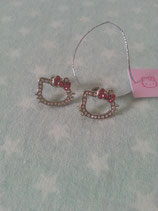 Ohrringe, Ohrstecker, Modeschmuck, Hello Kitty, diamond pink