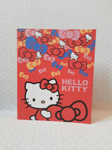 Ringordner, Ringbuch, Motivordner, 2 Ring Binder, Büro Ordner, Schulordner, Hardcover Mappe, Hello Kitty, ribbon