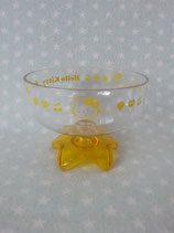 Eisbecher, Eis Schale transparent, Hello Kitty, gelb