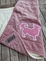 Hundedecke aus weichem Cord  Hundematte,Decke für Hunde rosa Chihuahua