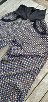 Sweathose Pumphose Ornamente grau schwarz